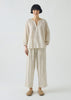 Etched Sprig Print Pyjama Set | Ecru/Citrine
